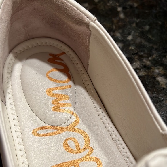 Sam Edelman White Woven Slip-On Sneakers - Picture 6 of 7